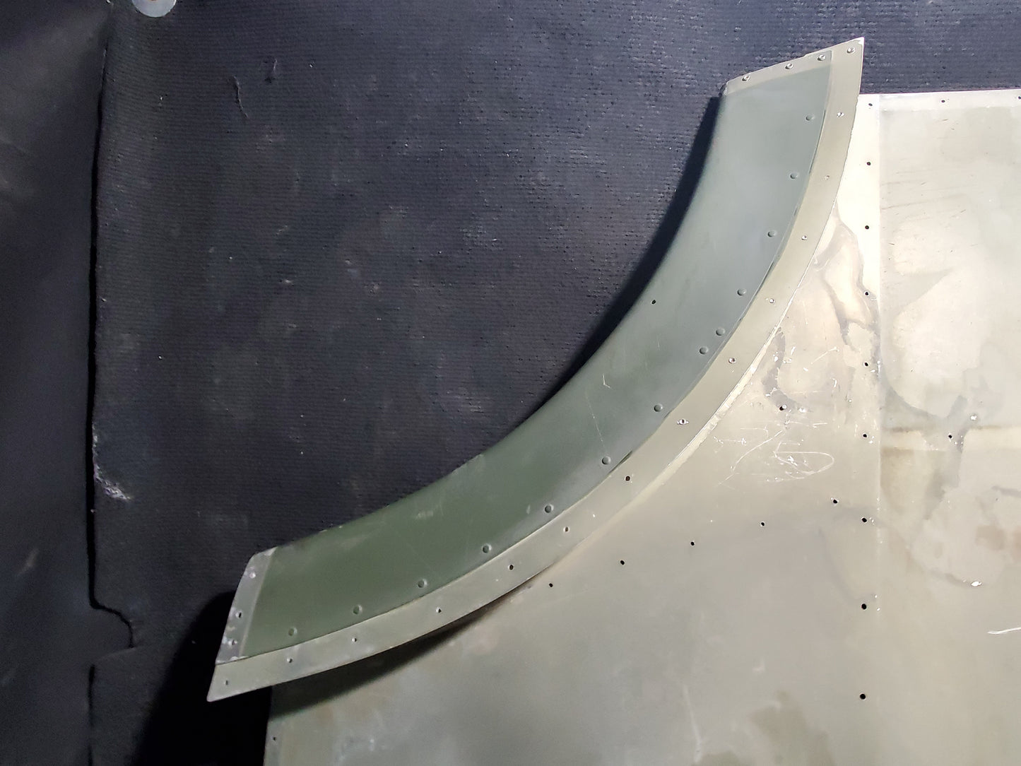 Front Edge and Lower RH Fin Skins - Cessna