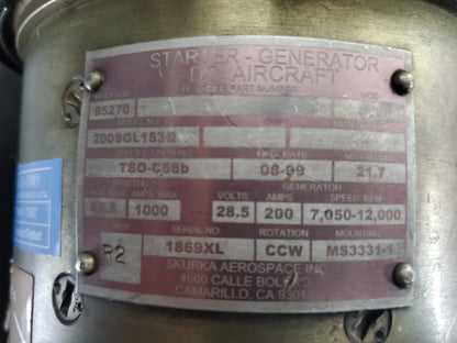 Starter Generator - W/ CERT - Cessna - 5Y-ZBW