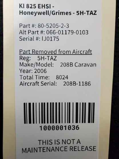 KI 825 EHSI - Honeywell/Grimes - 5H-TAZ