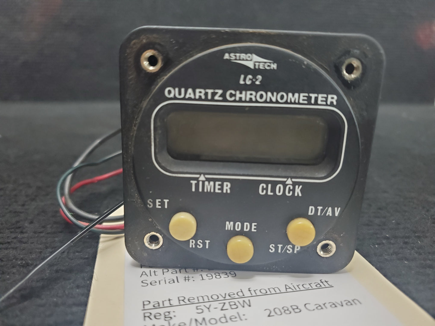 LC-2 Chronometer Quarts Digital Clock - AstroTech - 5Y-ZBW