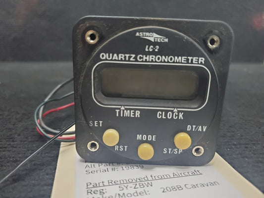 LC-2 Chronometer Quarts Digital Clock - AstroTech - 5Y-ZBW