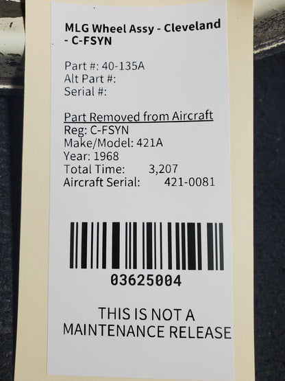 MLG Wheel Assy - Cleveland - C-FSYN