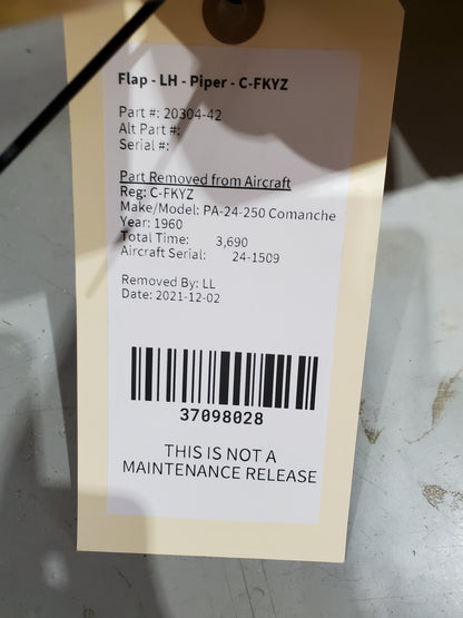 Flap - LH - Piper - C-FKYZ