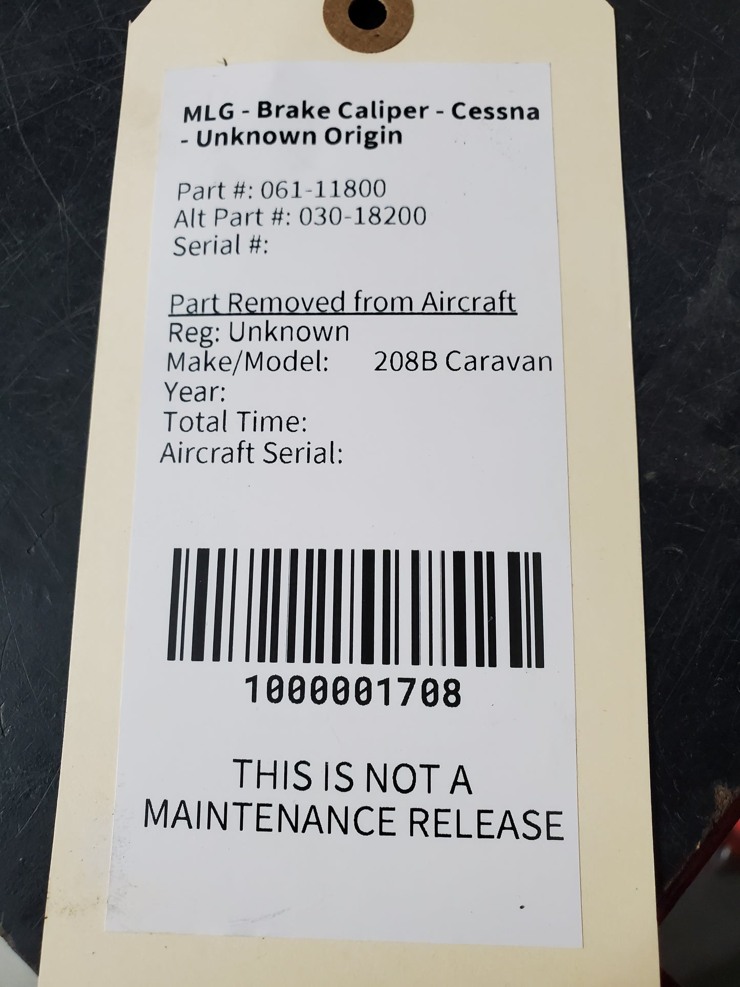 MLG - Brake Caliper - Cessna - Unknown Origin