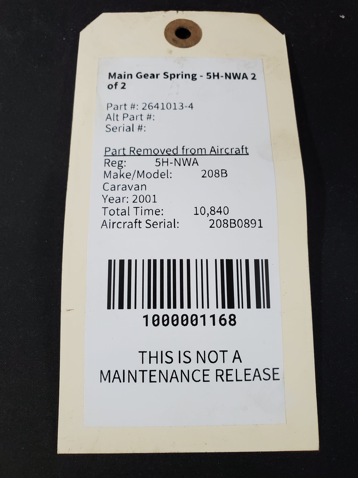 Main Gear Spring - 5H-NWA 2 of 2