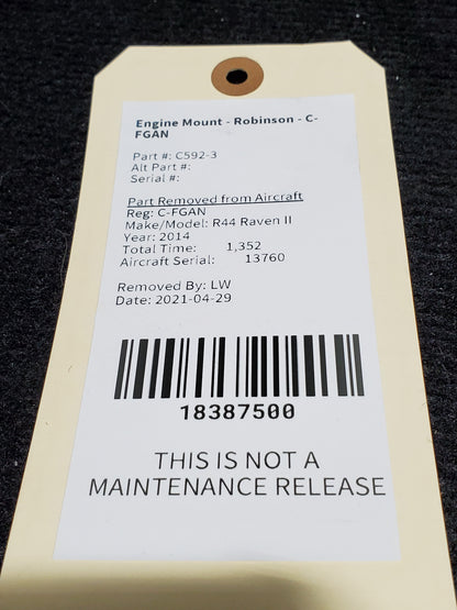 Engine Mount - Robinson - C-FGAN