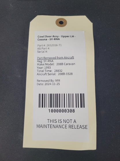 Cowl Door Assy - Upper LH - Cessna - 5Y-RNA