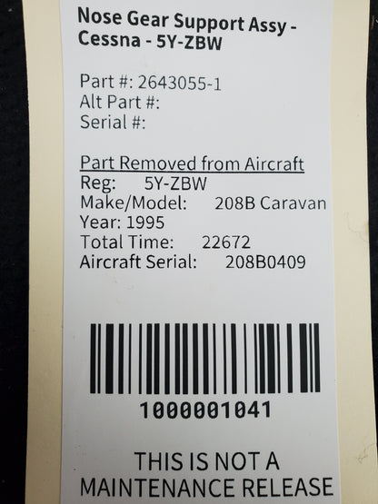 Nose Gear Support Assy - Cessna - 5Y-ZBW