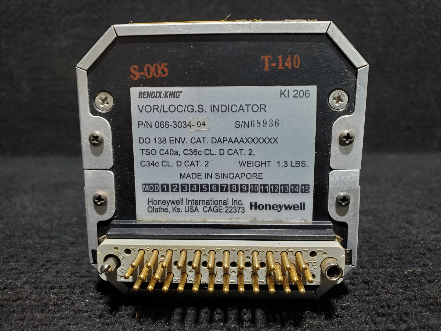 VOR/LOC/G.S Indicator KI 206 - Bendix/King - 5H-NWA