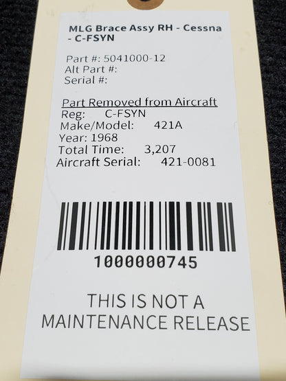 MLG Brace Assy RH - Cessna - C-FSYN