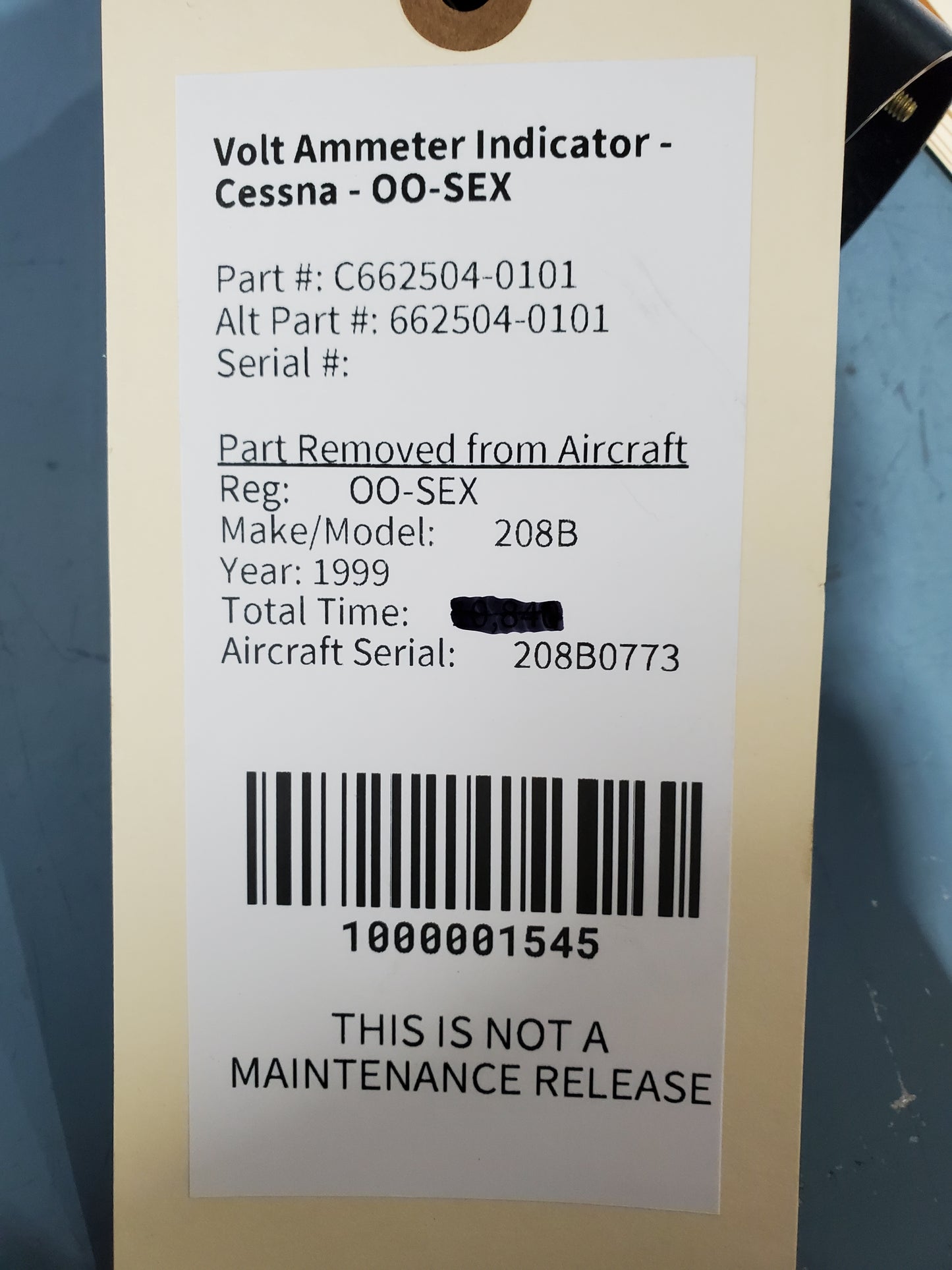 Volt Ammeter Indicator - Cessna - OO-SEX