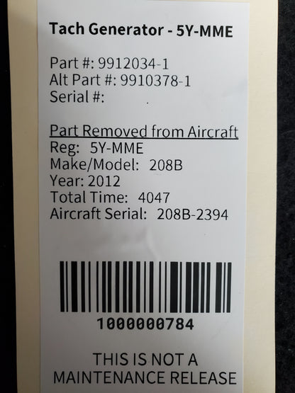 Tach Generator - 5Y-MME