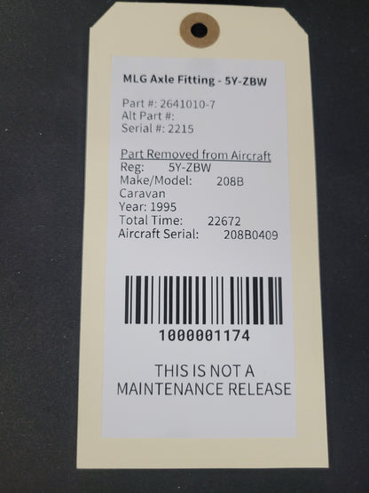 MLG Axle Fitting - 5Y-ZBW