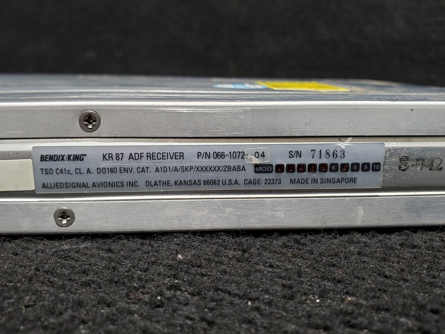 KR87 ADF - Receiver - Bendix/King - OO-SEX