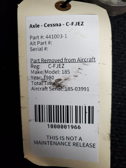 Axle - Cessna - C-FJEZ