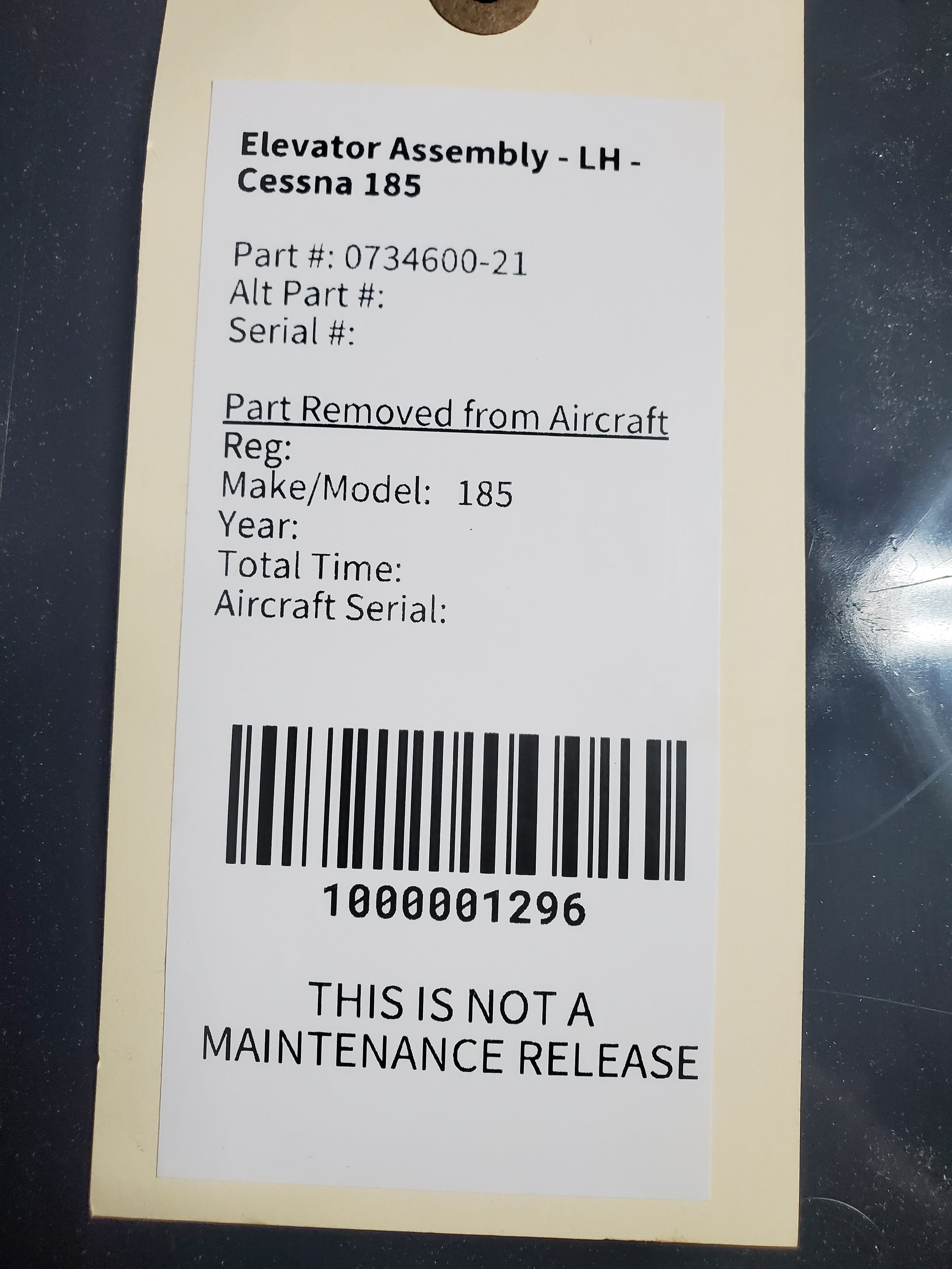 Elevator Assembly - RH - Cessna 185 – Global Aircraft Industries