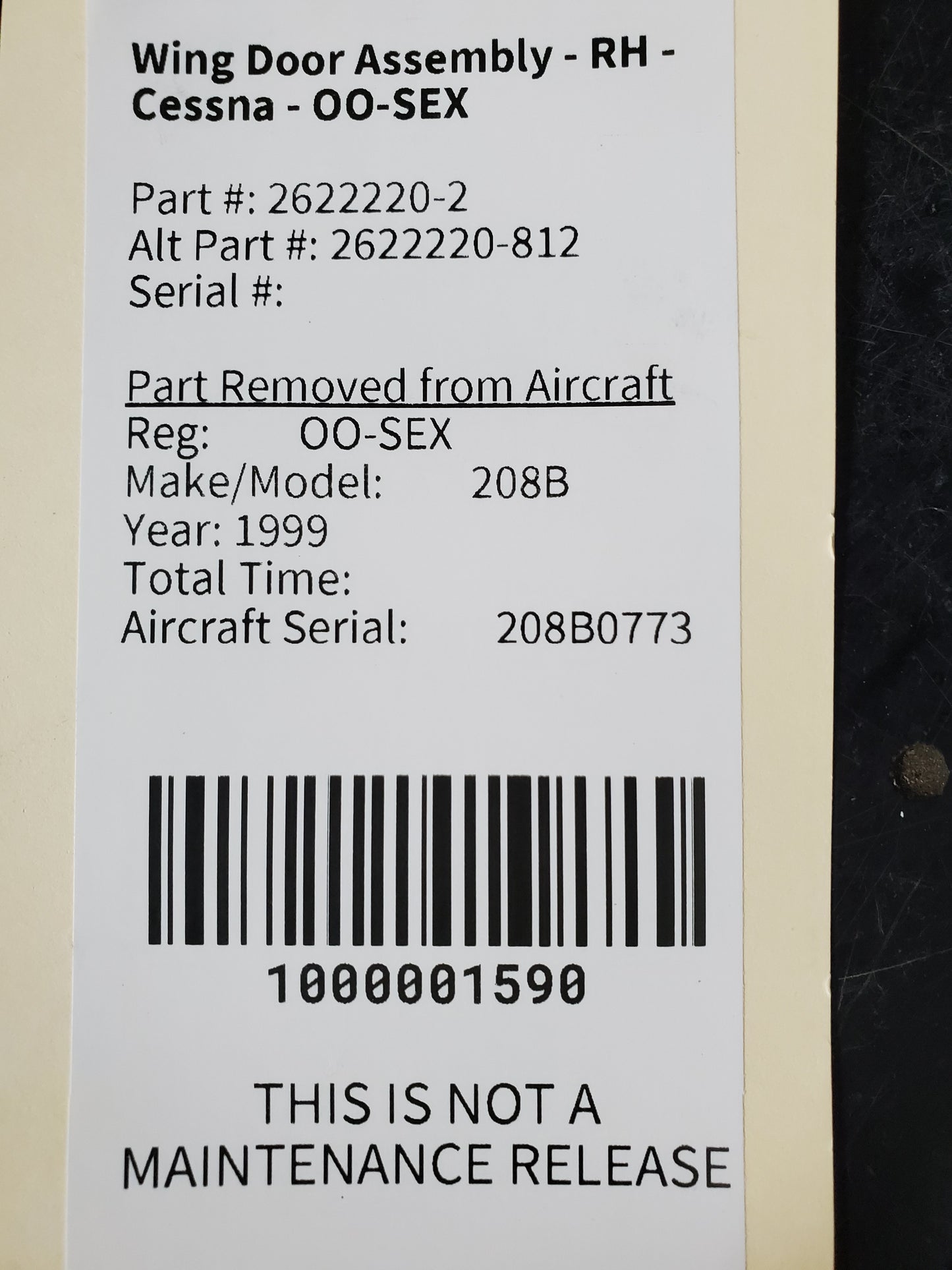 Wing Door Assembly - RH - Cessna - OO-SEX