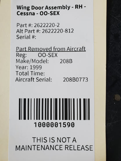 Wing Door Assembly - RH - Cessna - OO-SEX