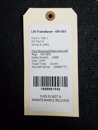 Lift Transducer - OO-SEX