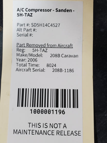 A/C Compressor - Sanden - 5H-TAZ
