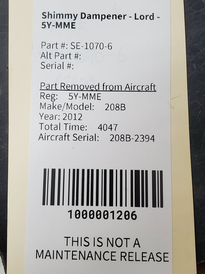 Shimmy Dampener - Lord - 5Y-MME