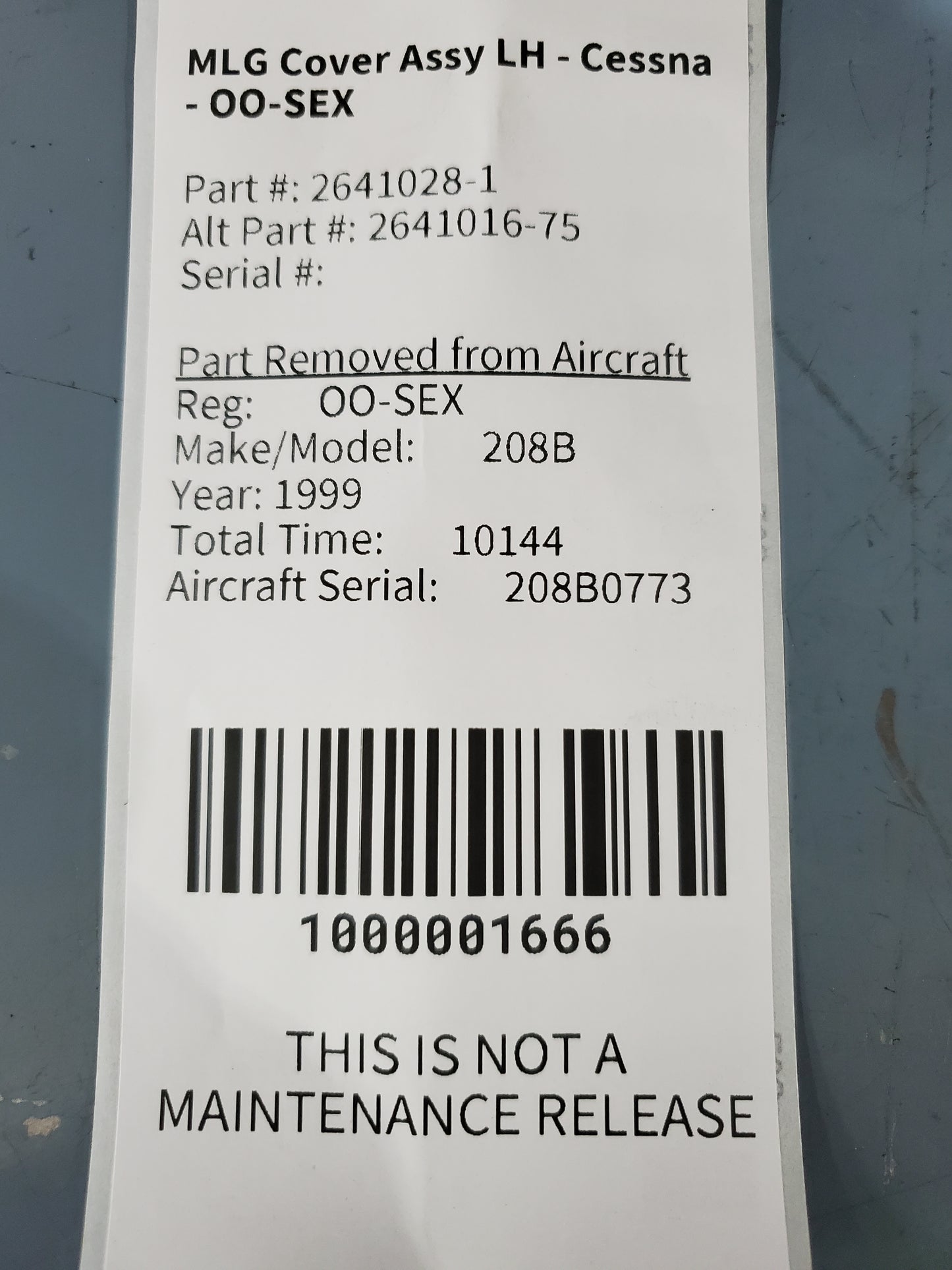 MLG Cover Assy - LH - Cessna - OO-SEX