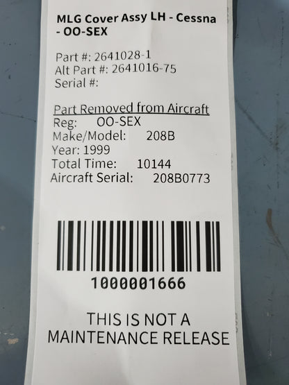 MLG Cover Assy - LH - Cessna - OO-SEX