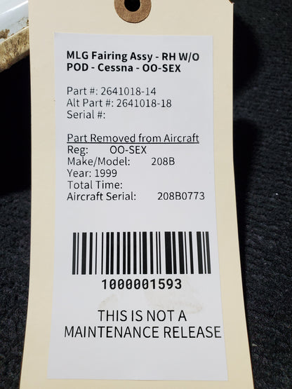 MLG Fairing Assy - RH W/O POD - Cessna - OO-SEX