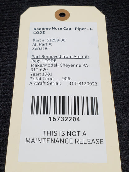 Radome Nose Cap - Piper - I-CODE