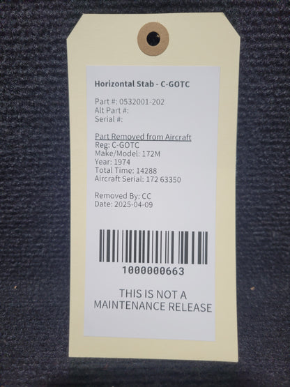 Horizontal Stab - C-GOTC