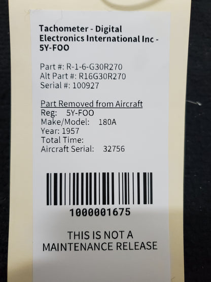 Tachometer - Digital Electronics International Inc - 5Y-FOO