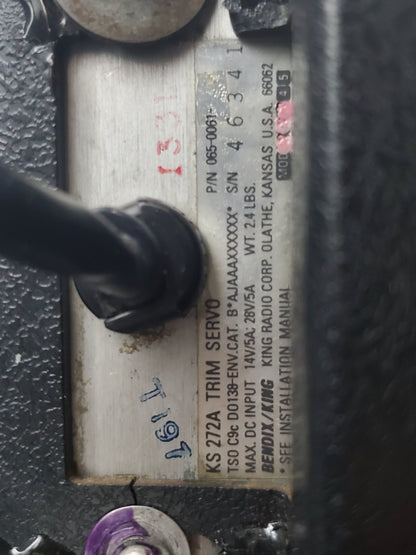 Trim Servo - KS 272A - Bendix/King - 5Y-ZBW