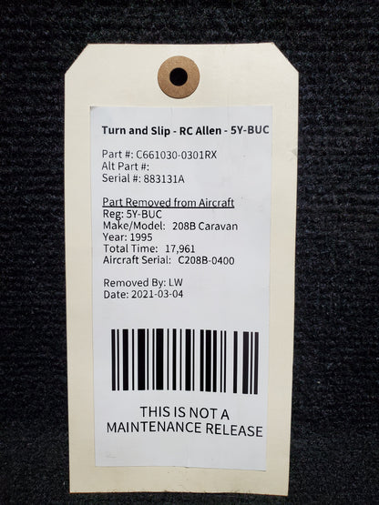 Turn and Slip - RC Allen - 5Y-BUC