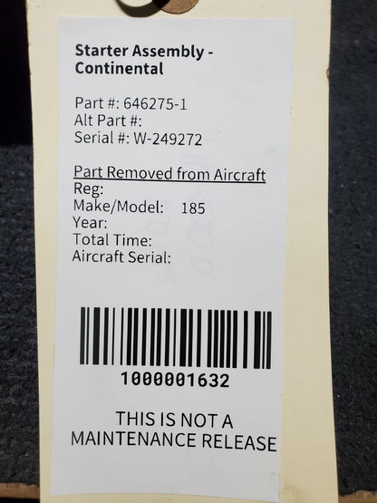 Starter Assembly - Continental
