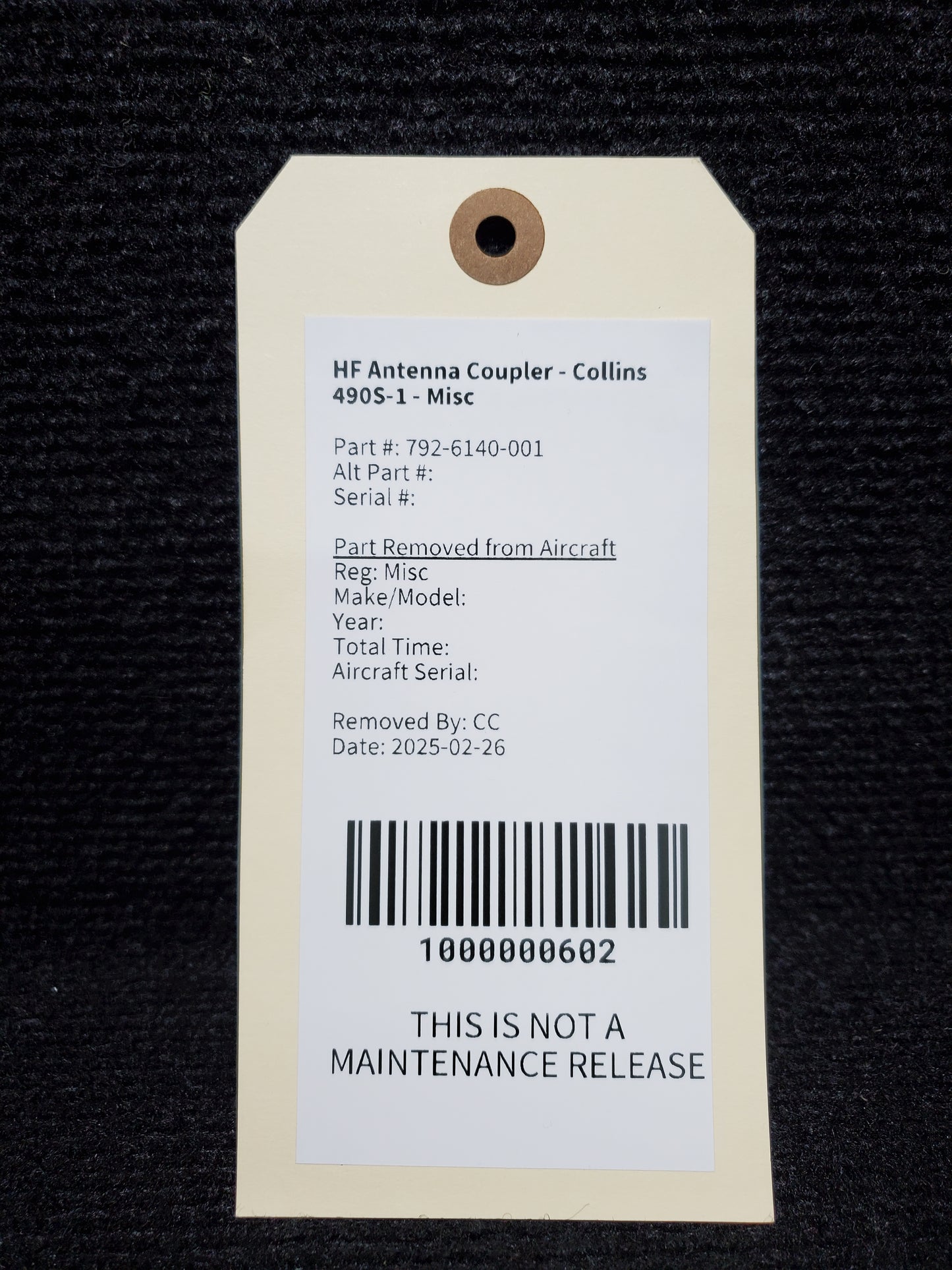 HF Antenna Coupler - Collins 490S-1 - Misc