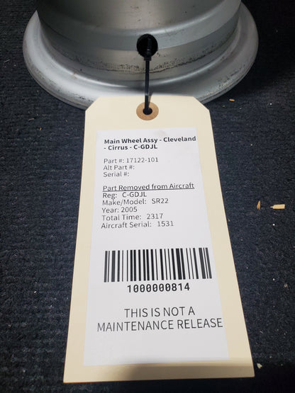 Main Wheel Assy - Cleveland - Cirrus - C-GDJL