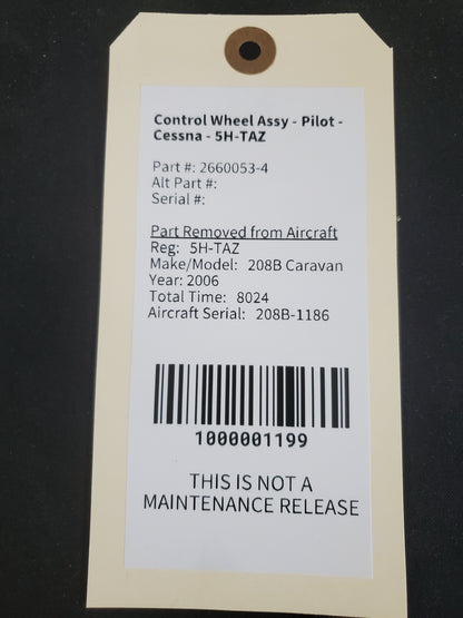 Control Wheel Assy - Pilot - Cessna - 5H-TAZ