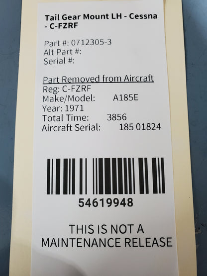 Tail Gear Mount LH - Cessna - C-FZRF