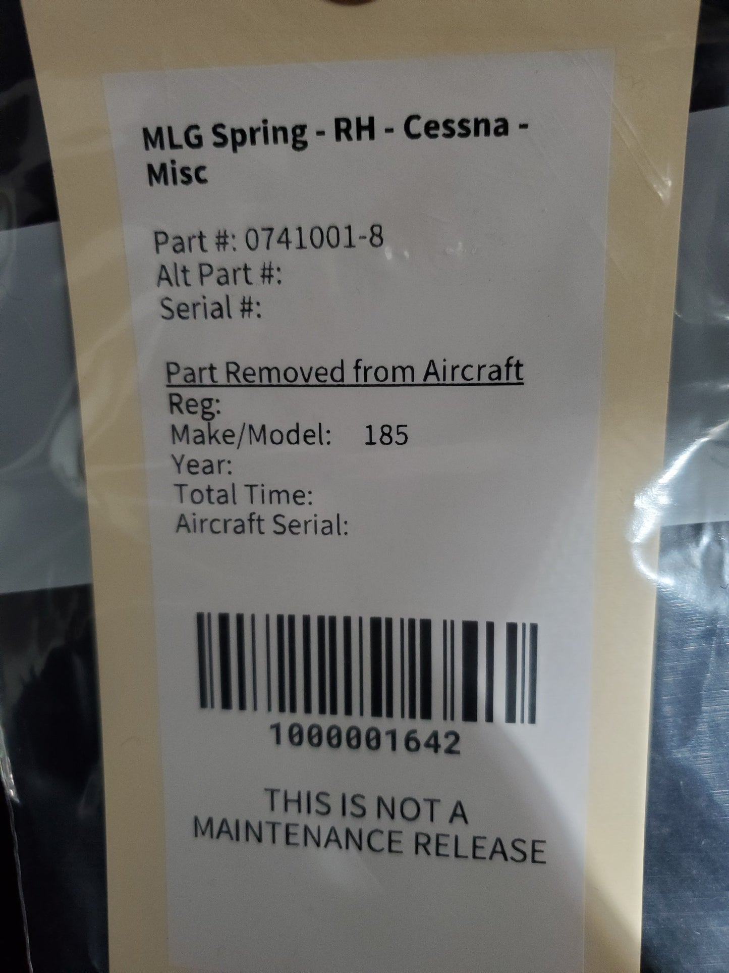 MLG Spring - RH - Cessna - Misc