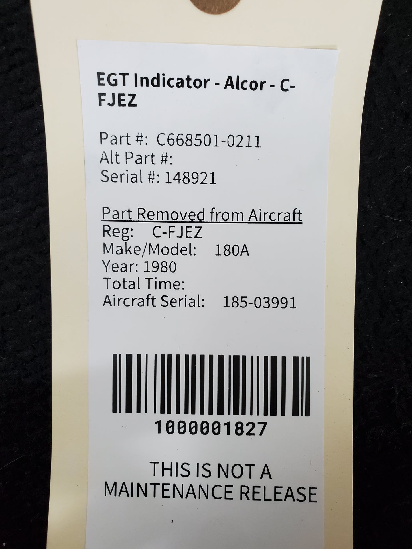 EGT Indicator - Alcor - C-FJEZ