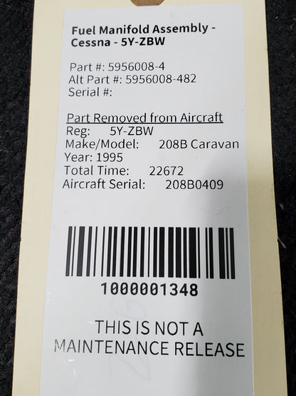 Fuel Manifold Assembly - Cessna - 5Y-ZBW