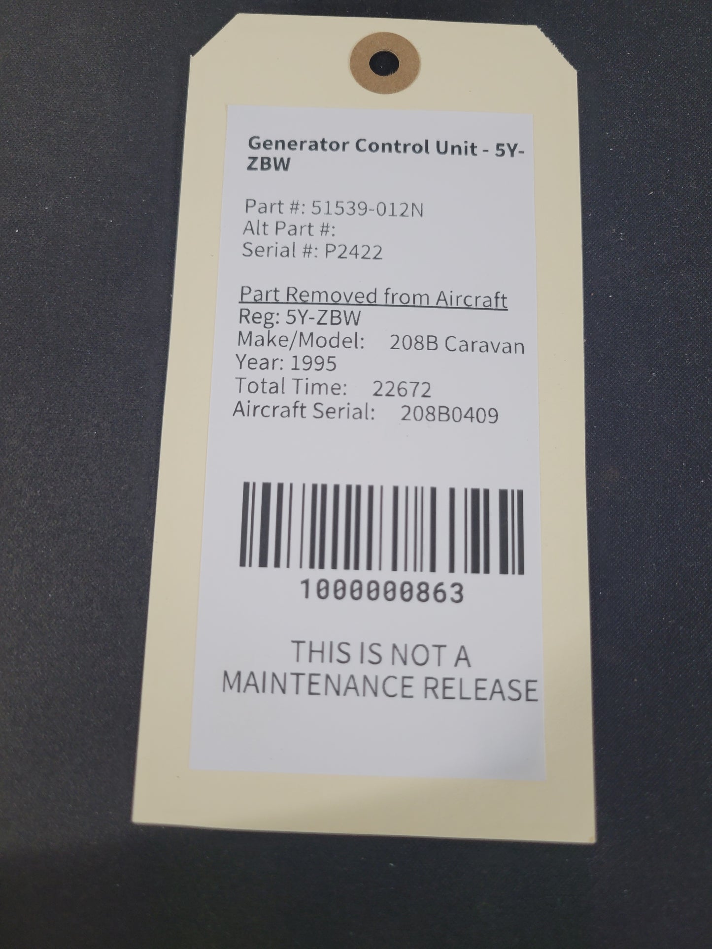 Generator Control Unit - Safran - 5Y-ZBW