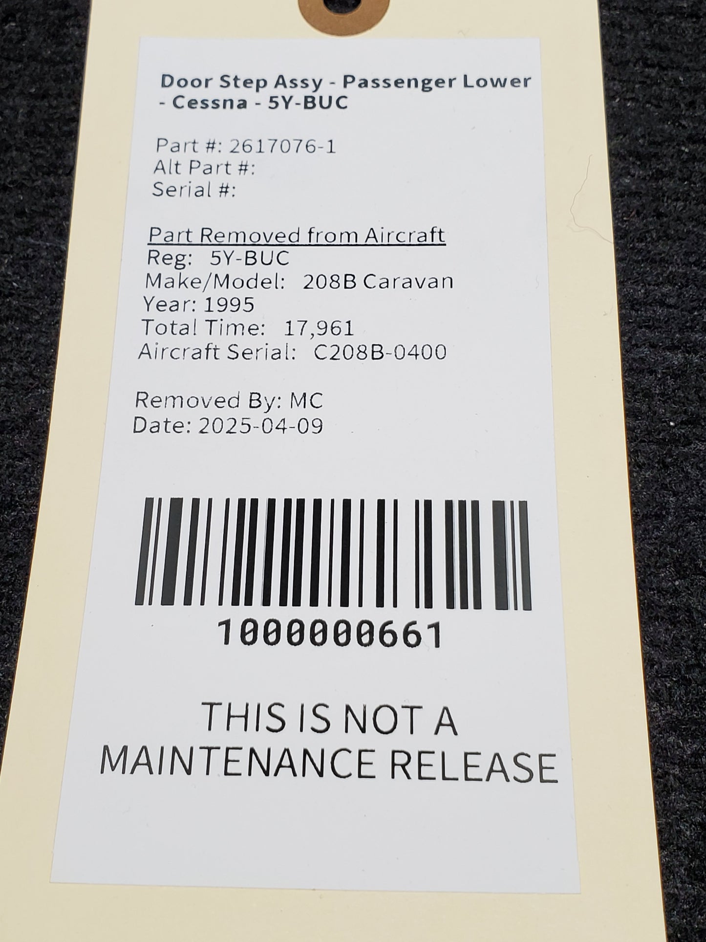 Door Step Assy - Passenger Lower - Cessna - 5Y-BUC
