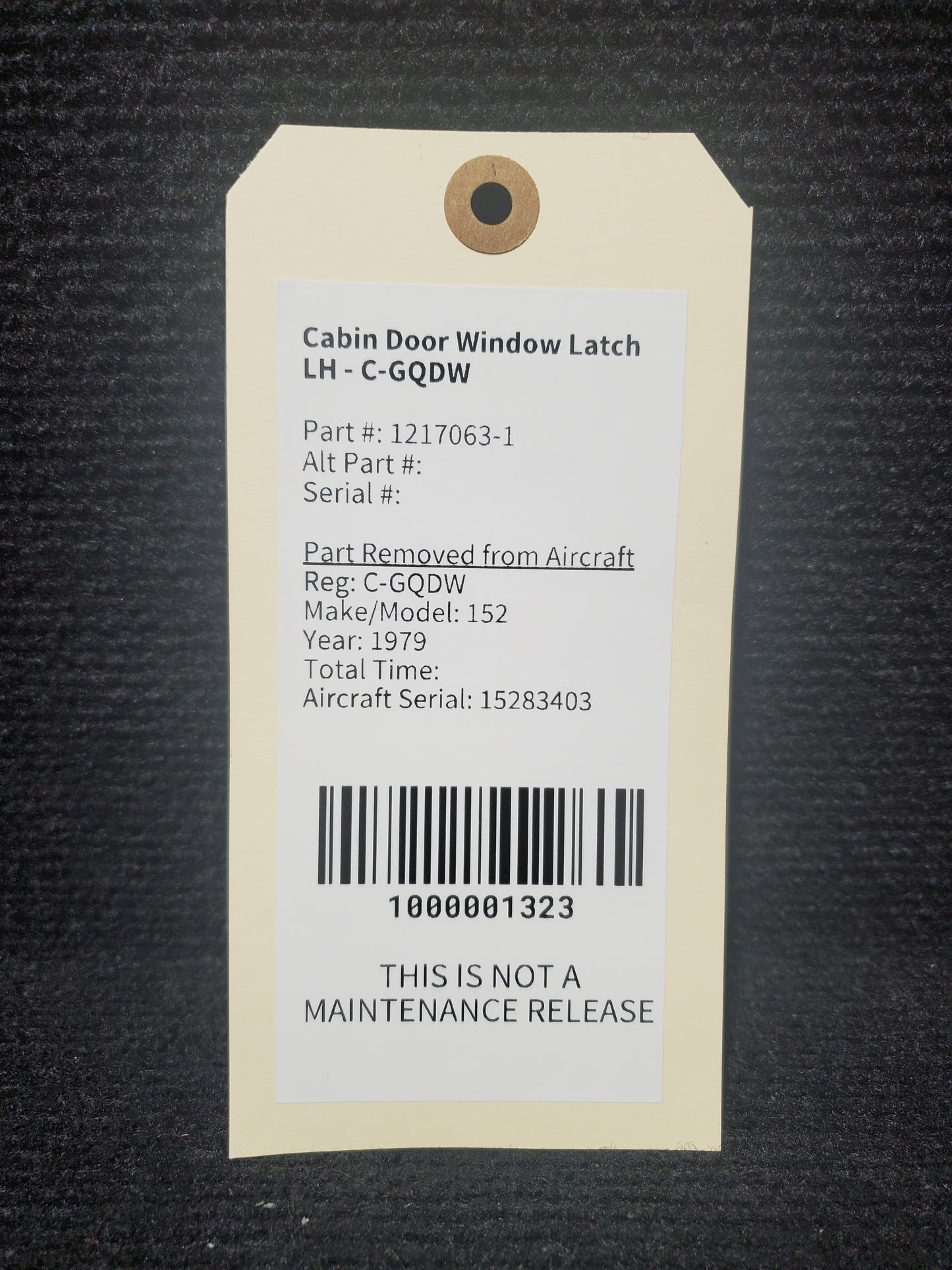 Cabin Door Window Latch LH - C-GQDW