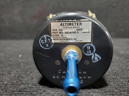 Altimeter - United Instruments - OO-SEX