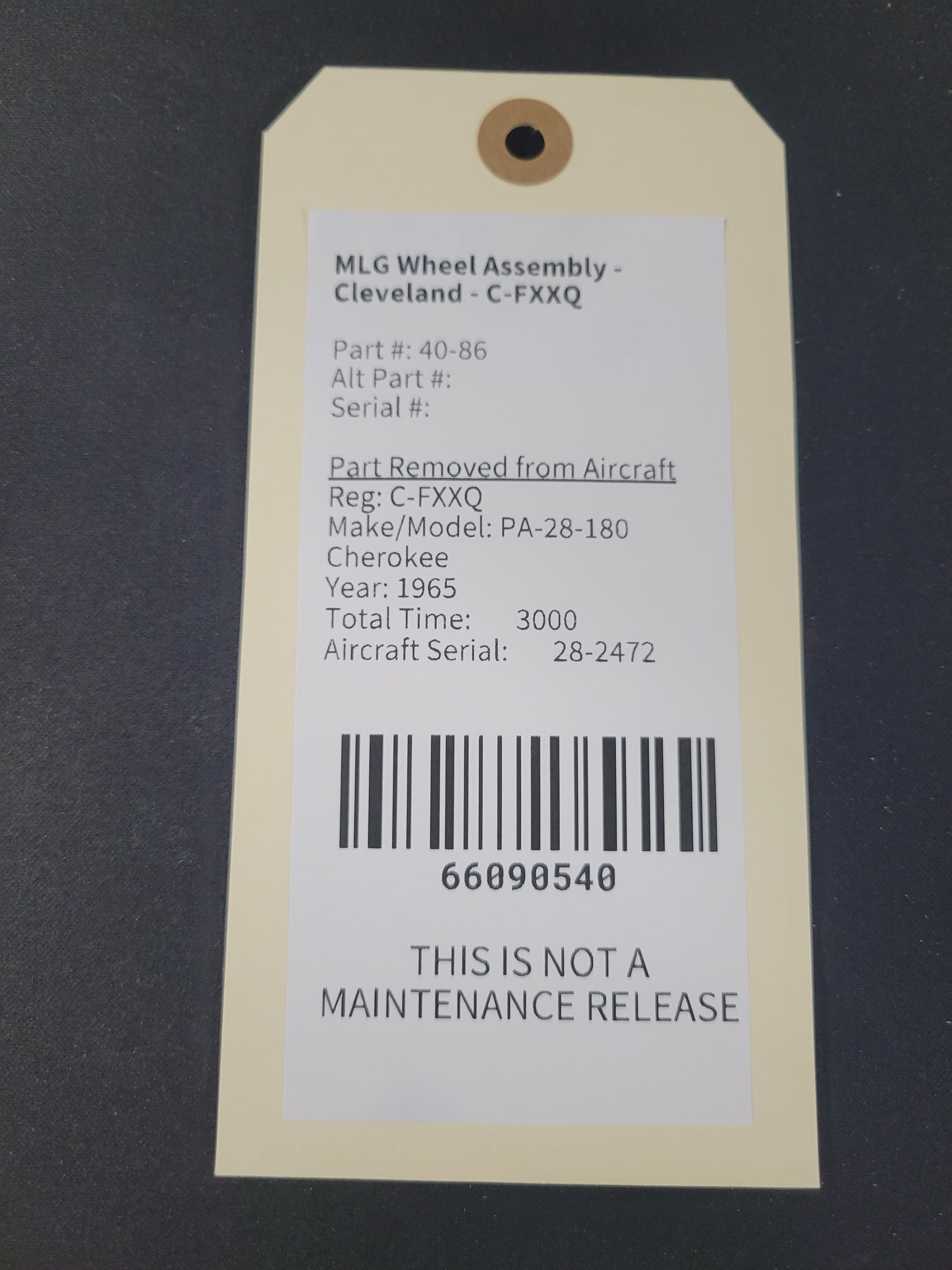 MLG Wheel Assembly - Cleveland - C-FXXQ