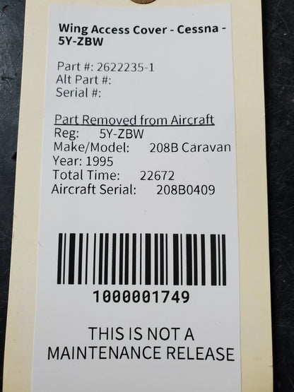 Wing Access Cover - Cessna - 5Y-ZBW