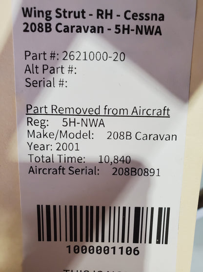 Wing Strut - RH - Cessna 208B Caravan - 5H-NWA