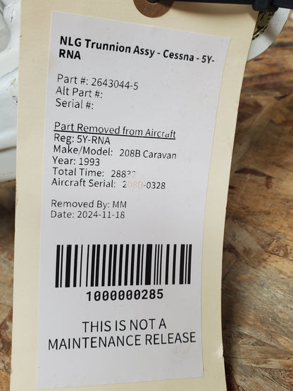 NLG Trunnion Assy - Cessna - 5Y-RNA