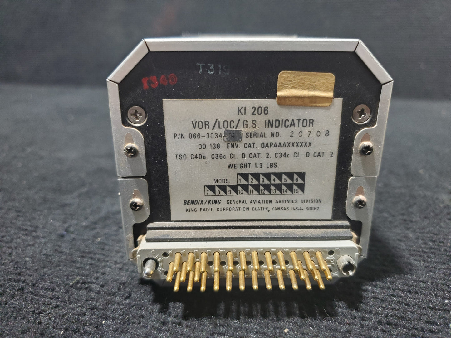 KI 206 VOR/LOC/G.S Indicator - Bendix/King - 5Y-ZBW